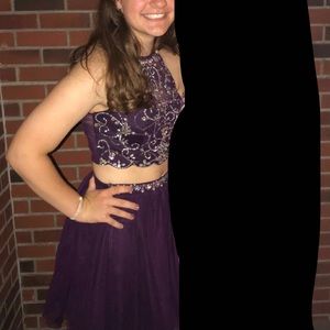 Two Piece Homecoming Dress